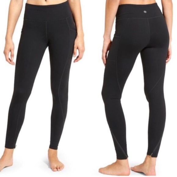 Athleta Pants - Althleta Pocket Leggings with Ankle Zippers